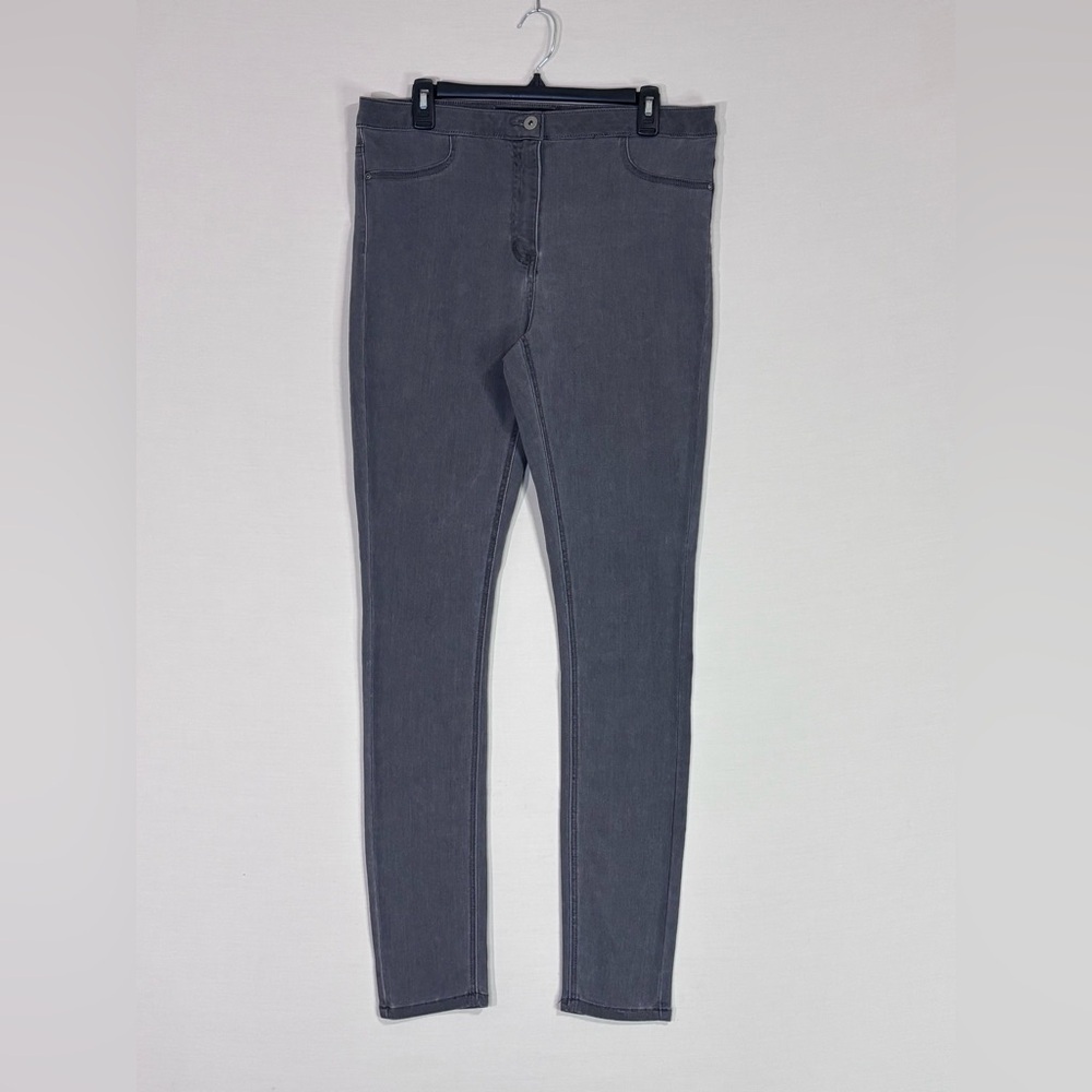 Long Tall Sally Gray Skinny Jeans Tall Fit Stretch Sculpted Chic